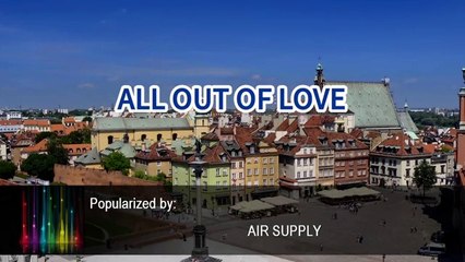 All Out Of Love (Air Supply) - Karaoke
