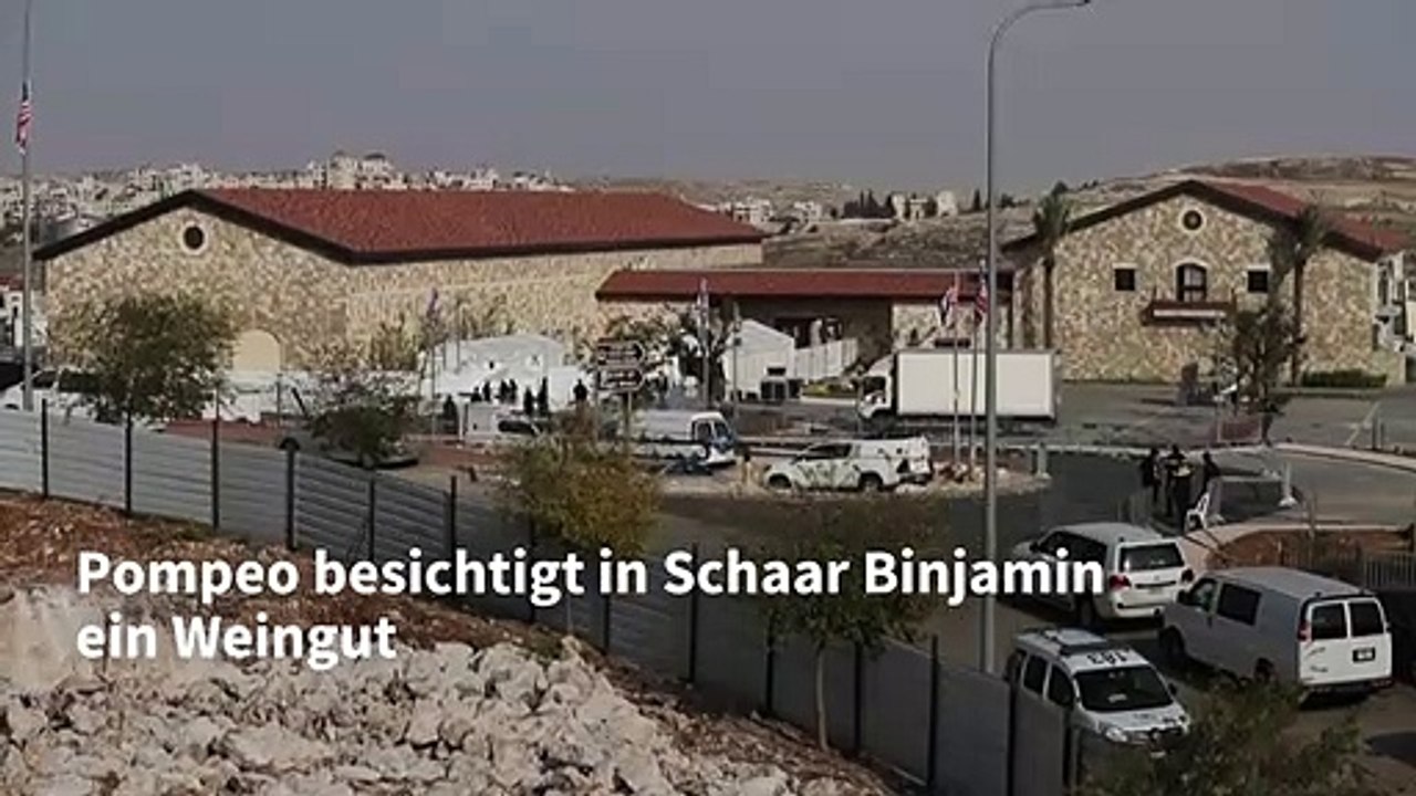 Pompeo besucht israelische Siedlung im Westjordanland