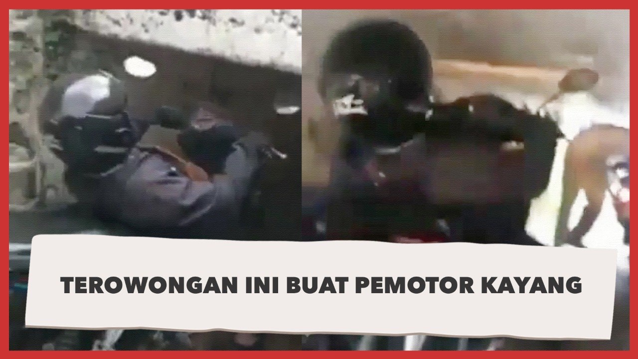 Terowongan Ini Bikin Pemotor Susah Payah, Sampai Kayang!