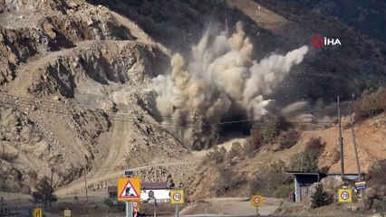 Tokat-Sivas karayolunda patlatma