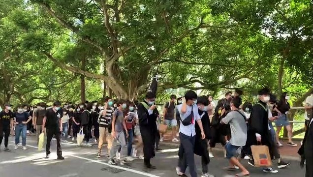 Estudantes desafiam lei em Hong Kong