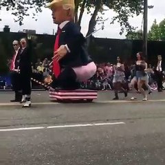 People kicking Donald Trump's ass