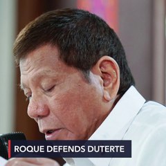 No apologies: Roque says Duterte's rant vs Robredo 'justified'