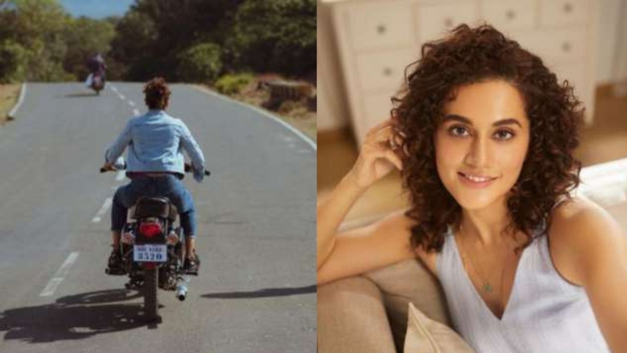 Taapsee Pannu को बिना हेलमेट Bike दौड़ाना  पड़ा भारी, शूट से पहले कट गया चालान |FilmiBeat
