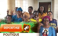 les femmes du front populaire ivoirien ( OFFPI ) rend visite à Angélique Kili l’épouse d’Affi N’guessan