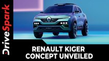 Renault Kiger Concept Unveiled | Expected Launch Date, Prices, Specs, Features & Other Details