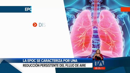 La EPOC  se caracteriza por una reducción persistente del flujo de aire