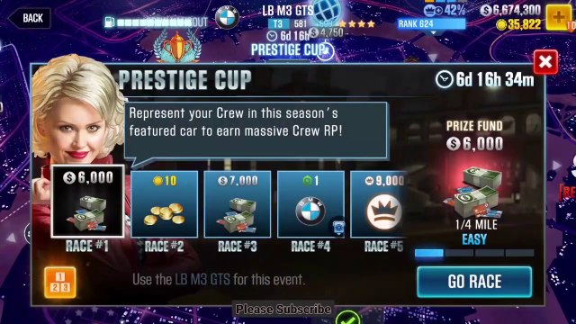 #115 CSR Racing 2 | Prestige Cup | BMW LB M3 GTS