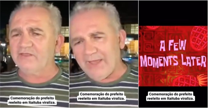 A comemoração cautelosa de um candidato que venceu as eleições