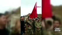 Azerbaycan ordusu Türk bayrağını Karabağ’a dikti | Video