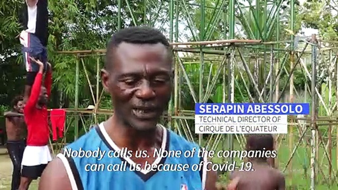 Glory days gone, Gabon's only circus fights for survival