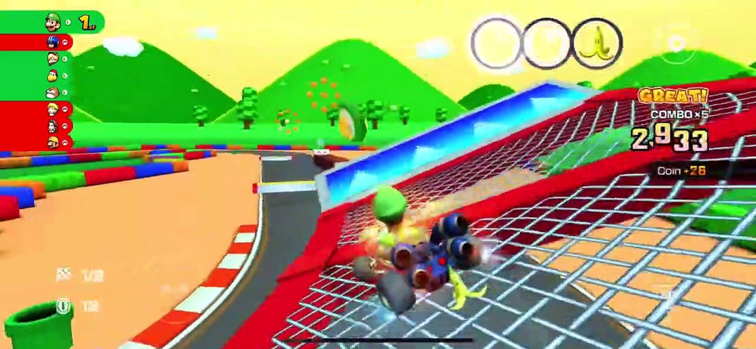 Mario Kart Tour - RMX Mario Circuit 1R/T Gameplay (Mario vs. Luigi Tour)