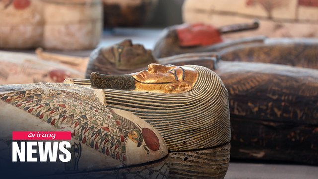 Egypt showcases scores of 2,500-year-old coffins