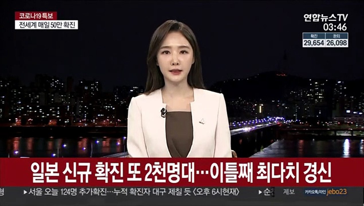 일본 신규 확진 또 2천명대…이틀째 최다치 경신
