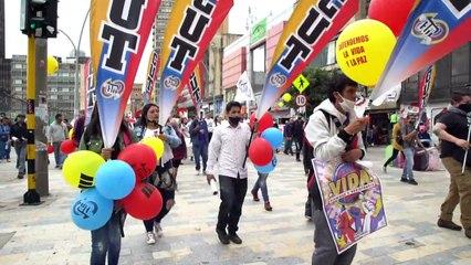 Disminuida protesta en Colombia conmemora un año de presión contra Duque