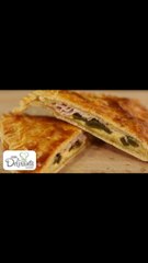 Empanada de jamón, queso y rajas | Cocina Delirante