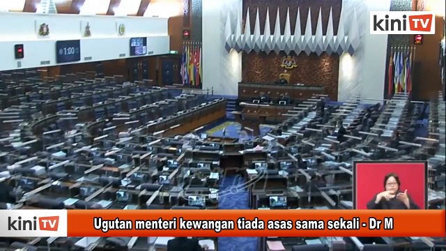 Ugutan menteri kewangan tiada asas sama sekali - Dr M