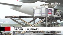 شاهد: وصول 120 ألف جرعة من لقاح كوفيد-19 الصيني إلى البرازيل