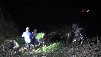 Samsun’da cip su kanalına düştü, sürücünün burnu bile kanamadı