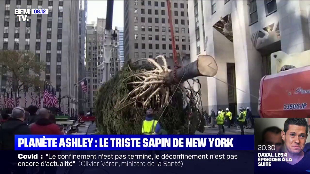 À New York, le sapin de Noël du Rockefeller Center fait mauvaise mine