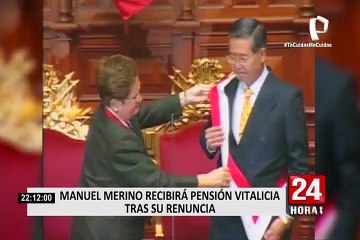 Congreso: piden se rechace pensión vitalicia para Manuel Merino