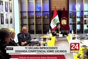 TC declaró improcedente demanda competencial contra vacancia presidencial