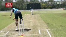 Ind Vs Aus: Uncut video of open nets practice of Cheteshwar Pujara