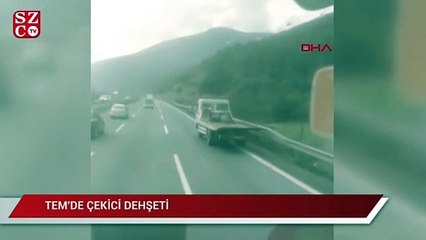 TEM'de çekici dehşeti