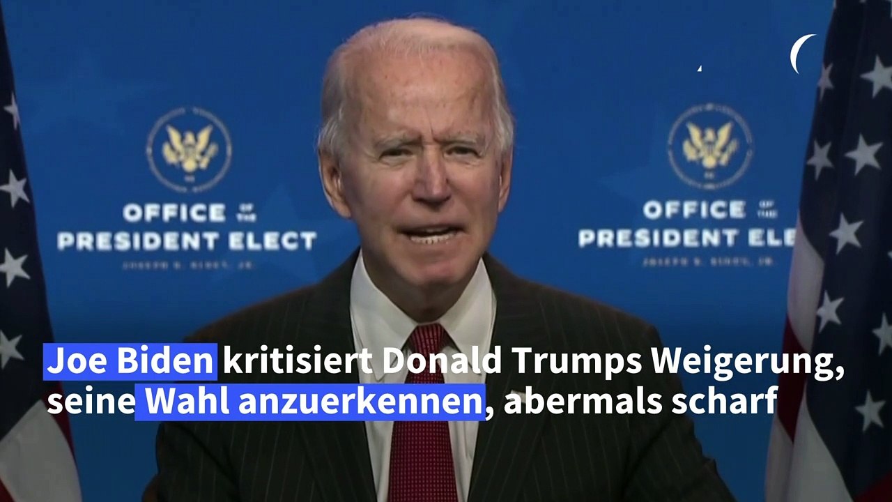 Biden: trump handelt "unglaublich verantwortungslos"
