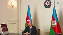 BAKÜ - Azerbaycan Cumhurbaşkanı Aliyev, halka hitap etti (1)