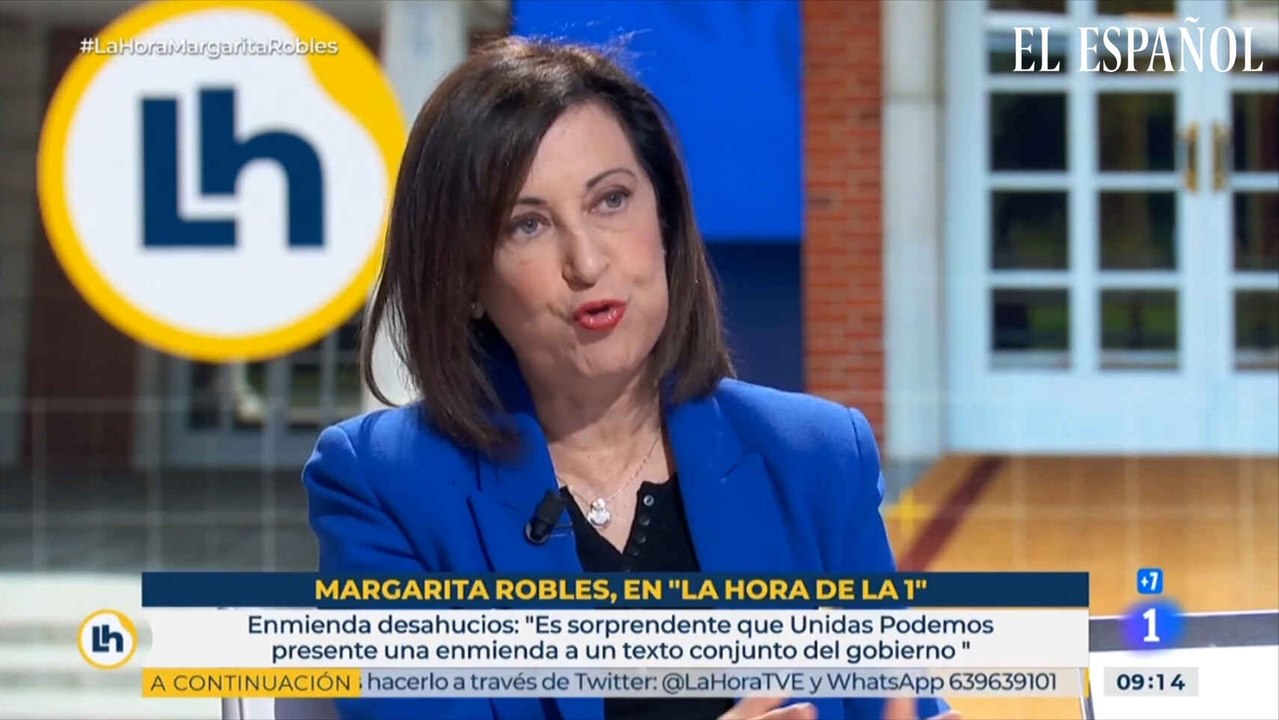 Robles: "El presidente es Sánchez y eso nadie debe olvidarlo en del Gobierno"