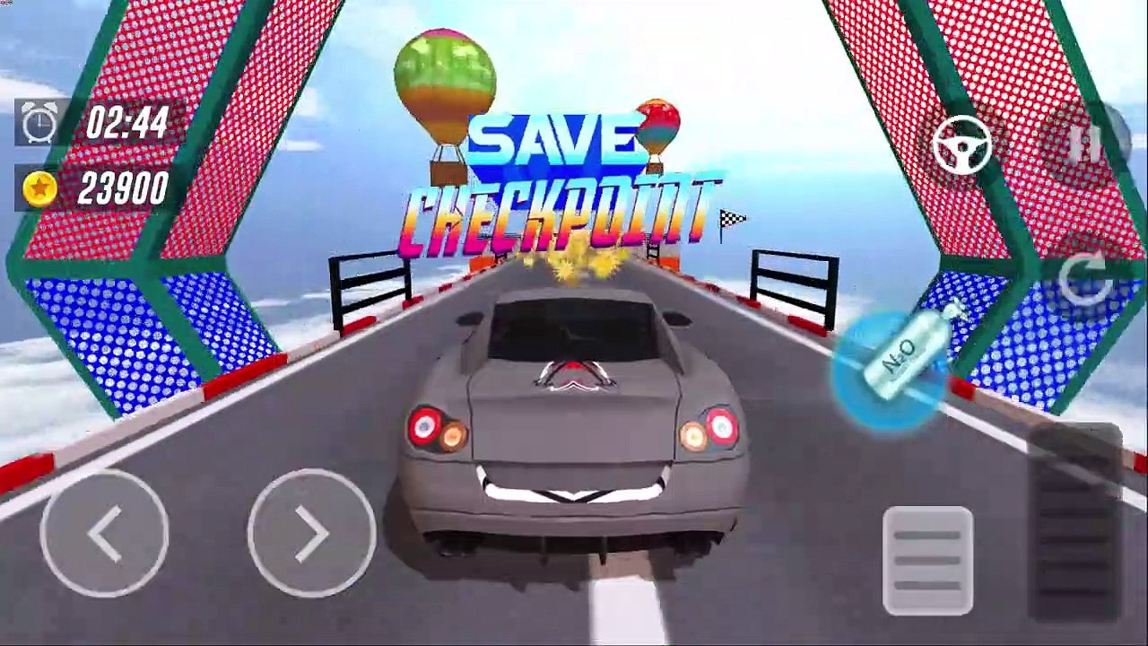 Mega Ramp Stunts Car Games New Car Stunts Games - Impossible Car GT Racing Android GamePlay