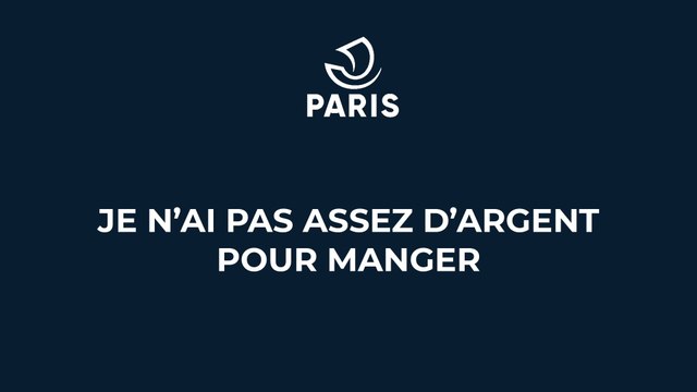 Je n’ai pas assez d’argent pour manger ou je veux faire une demande d’aide (FR)