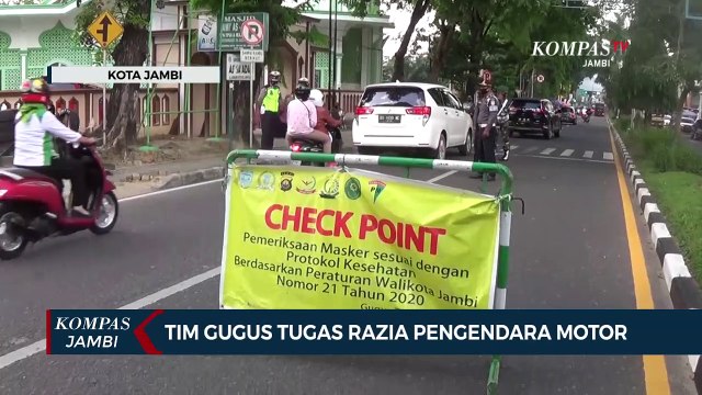 Tim Gugus Tugas Razia Pengendara Motor