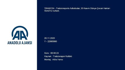 TRABZON - Trabzonsporlu futbolculardan 'Dünya Çocuk Hakları Günü' mesajı