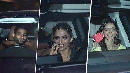 Deepika Padukone And Ananya Panday Spotted After Shooting