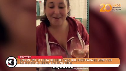 Encontró la lista de objetivos que hizo para el 2020 y su reacción al leerla se hizo viral