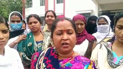 आशा बहुओं ने किया अपनी मांगों को लेकर दिया शांति पूर्वक धरना