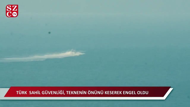 Kardak Kayalıkları'na gelmeye çalışan Yunanlı balıkçıları Türk sahil güveliği engelledi