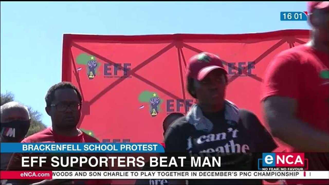 EFF supporters beat a man