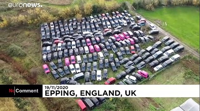 London black cabs lie in 'taxi graveyard' amid COVID-19 lockdown