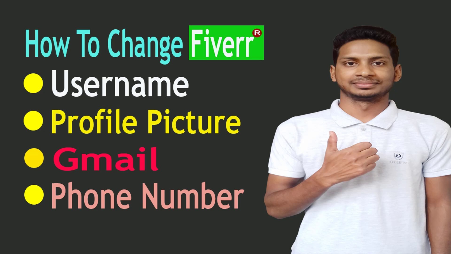 How to Change Fiverr Account Information 2020, Fiverr Username, Profile Picture, Gmail Change Part 2