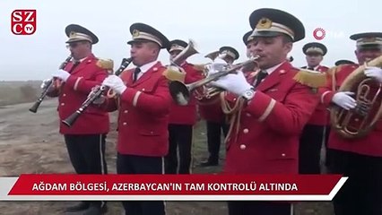 Video herunterladen: Azerbaycan ordusu, Ağdam'a Azerbaycan bayrağı dikti