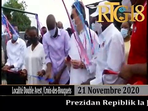 Prezidan Jovenel Moïse inogire yon ponp a enèji solè nan lokalite Duvivier komin Kwadèboukè