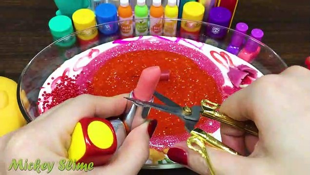 Mixing Random Things into GLOSSY Slime ! Satisfying Slime, ASMR Slime #181