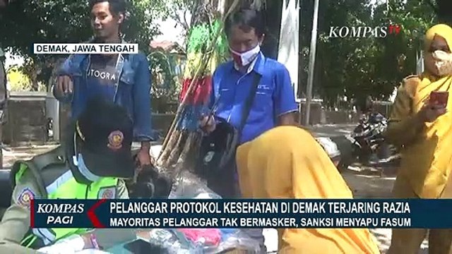 Terjaring Razia Protokol Kesehatan, Mayoritas Tidak Memakai Masker