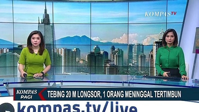 Hujan Deras, Tebing Setinggi 20 Meter Longsor dan Menutup Akses Jalan Desa