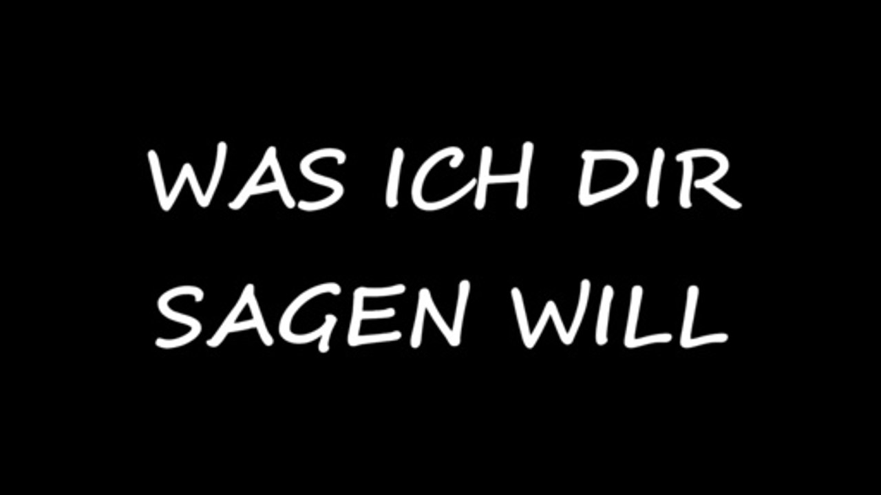 WAS ICH DIR SAGEN WILL 2020 -  KARAOKE DEUTSCH