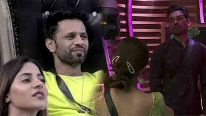 Bigg Boss 14: Rahul Vaidya and Nikki Tamboli discuss How Rubina dominates Abhinav Shukla | FilmiBeat