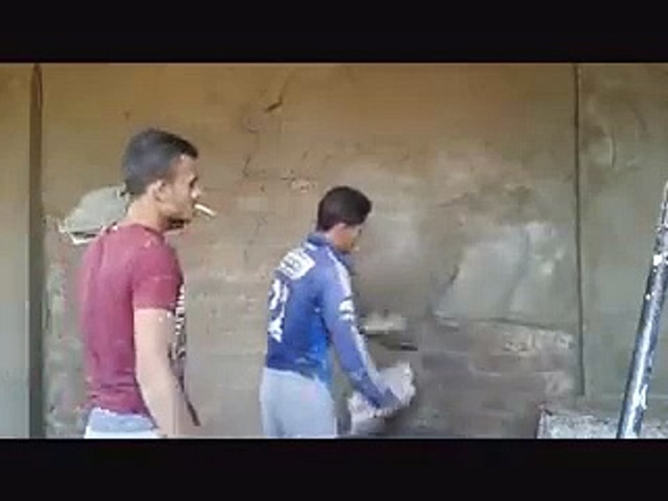 مباني ومعمار_اسرع طريقه لياسه (محاره )الحوائط بكل مهاره ( 240 X 320 )